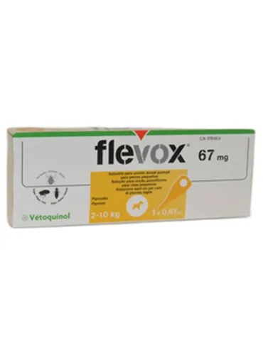 Flevox Spot-on cani 67 mg Vetoquinol 1 pipetta da 0,67 ml  