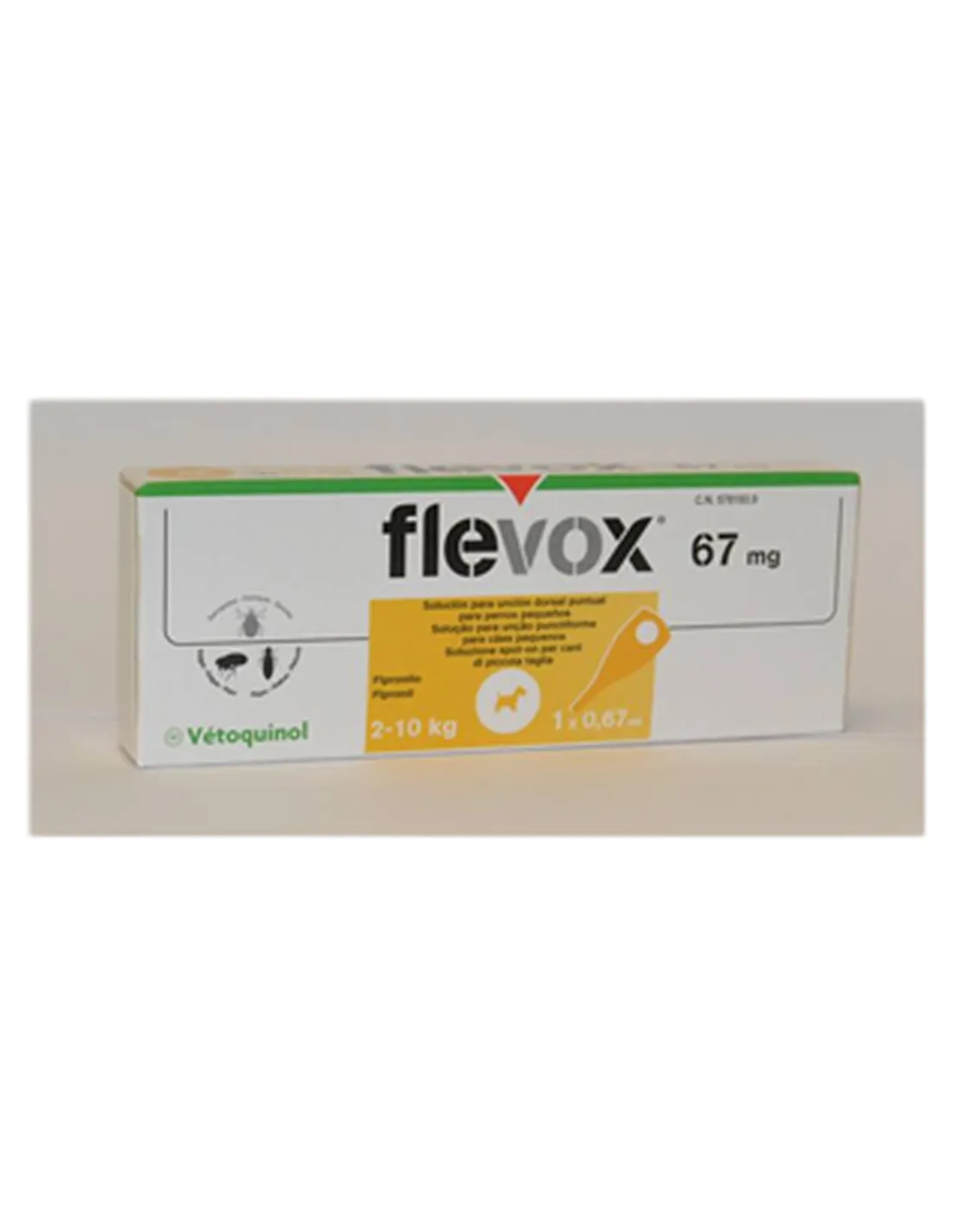 Flevox Spot-on cani 67 mg Vetoquinol 1 pipetta da 0,67 ml  
