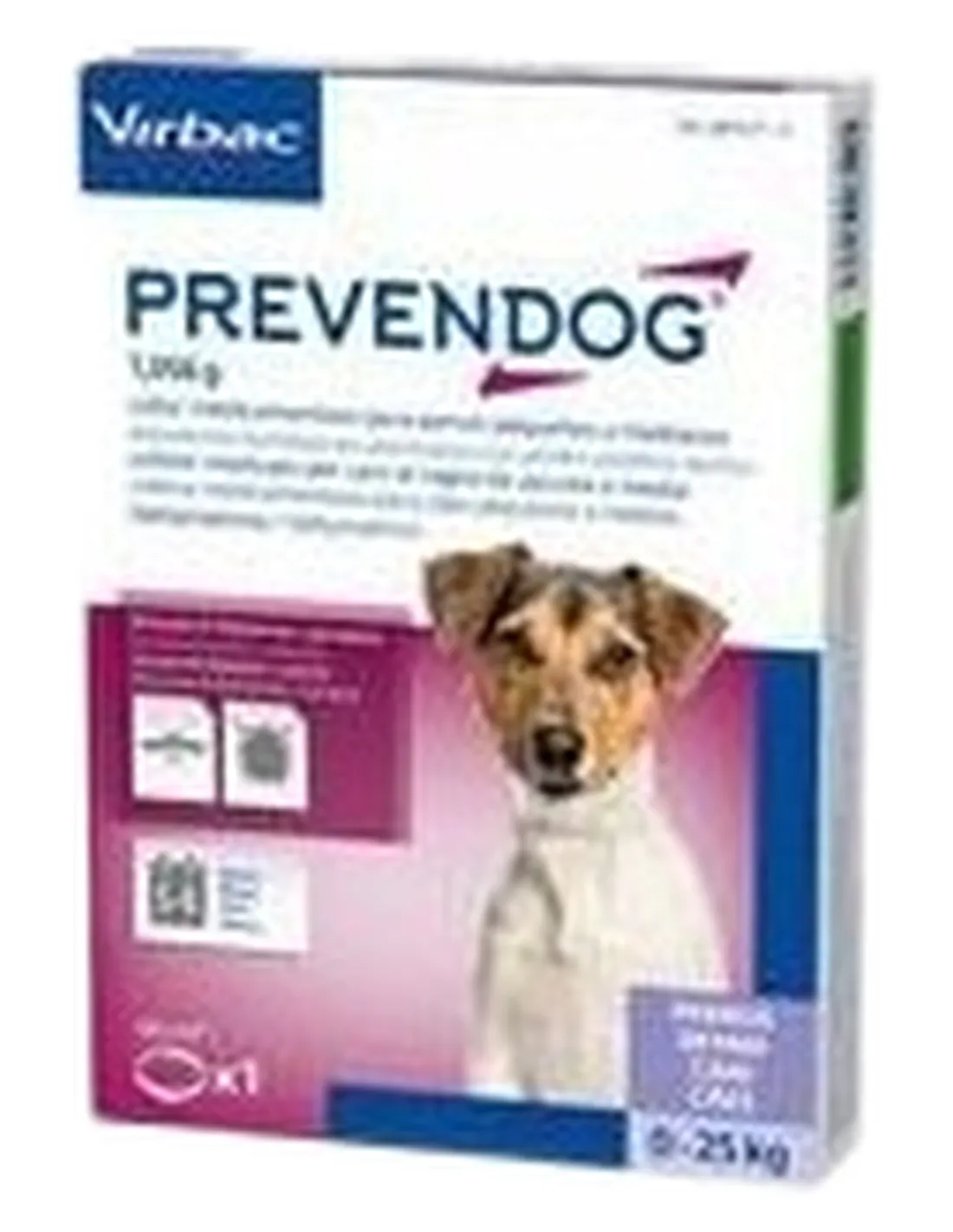 Prevendog cani 0-25 kg collare da 60 cm  