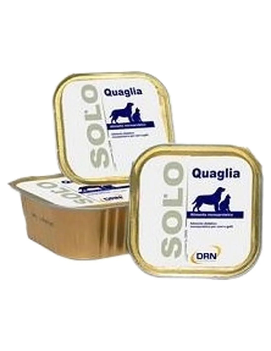 Solo Quaglia DRN per cani e gatti vaschetta da 100 g  
