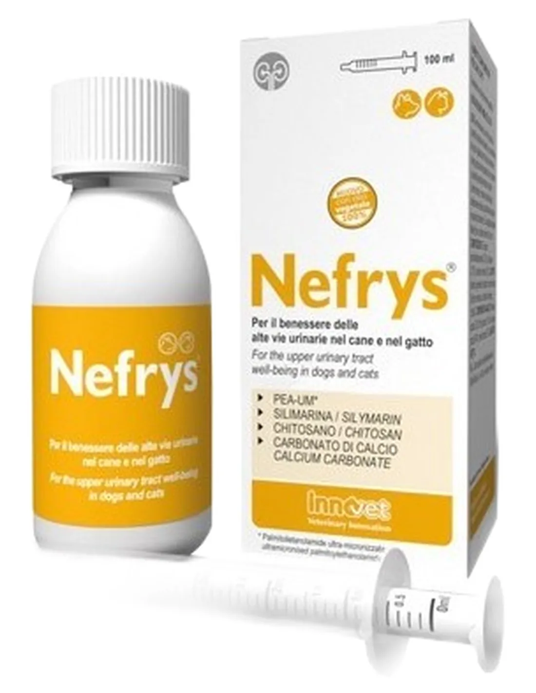 Nefrys Innovet flacone 100 ml con siringa  