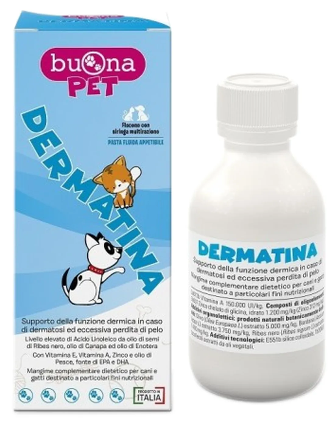 Dermatina Buona Pet flacone 90 g e siringa  