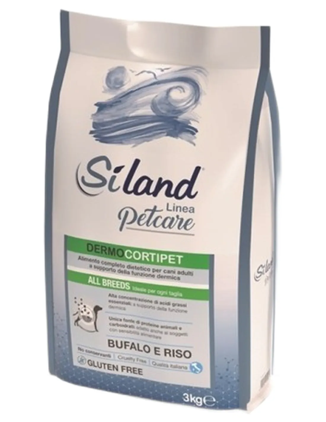 Siland Dermocortipet bufalo e riso 3 kg   Siland Dermocortipet bufalo e riso 3 kg