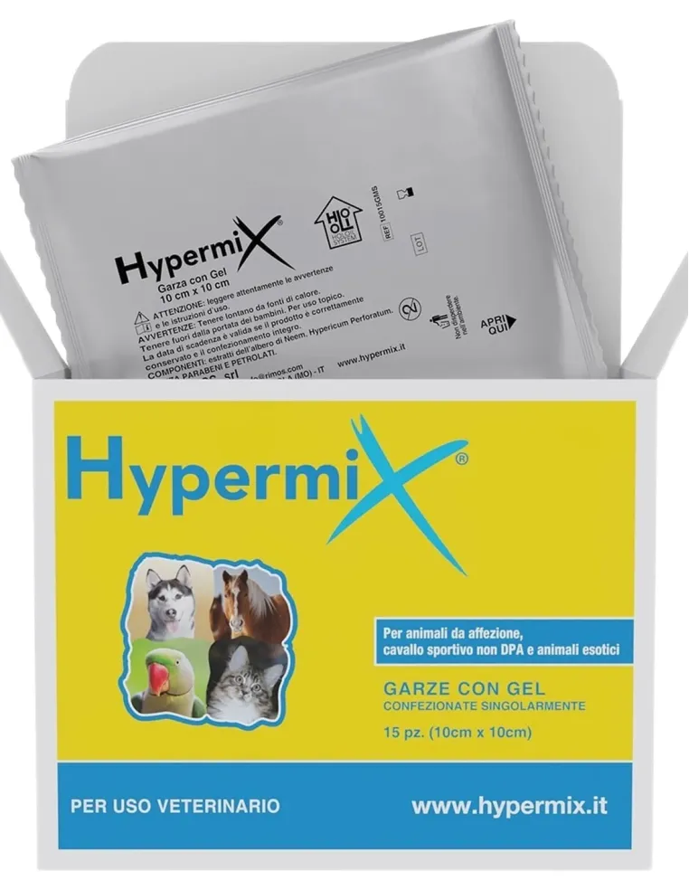 Hypermix 15 garze con gel 10x10 cm  