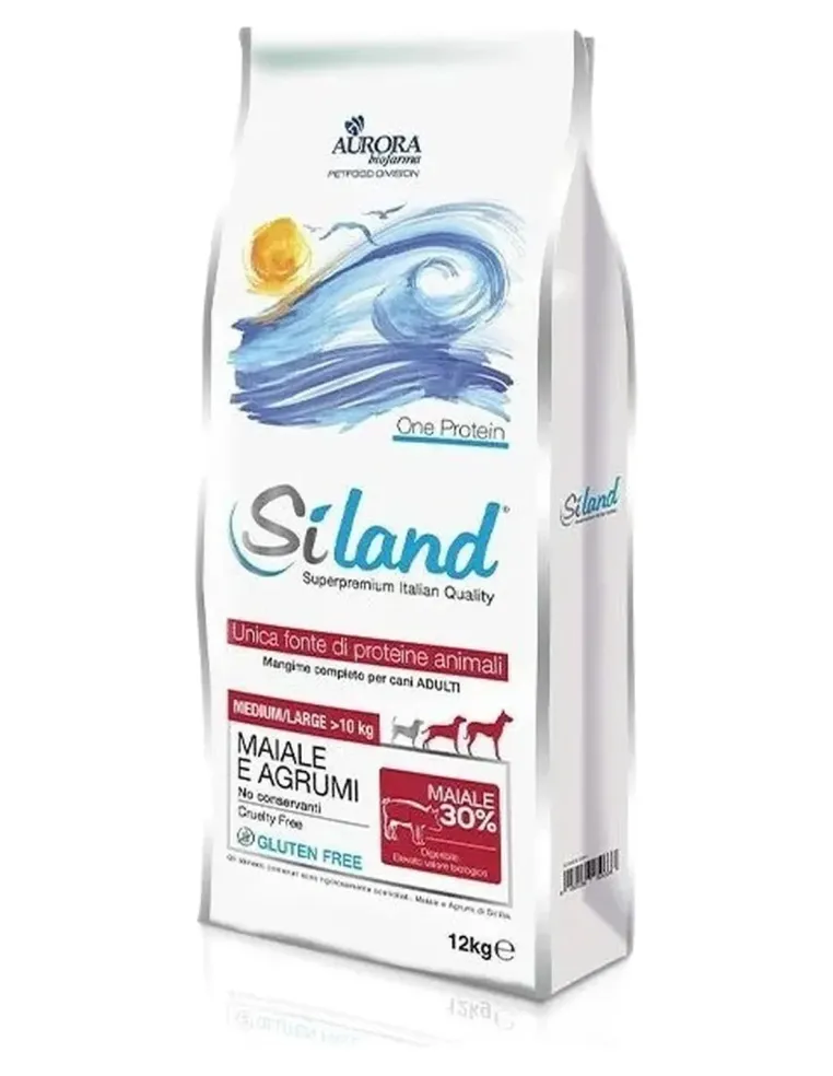 Siland Adult M/L maiale e agrumi 12 kg  