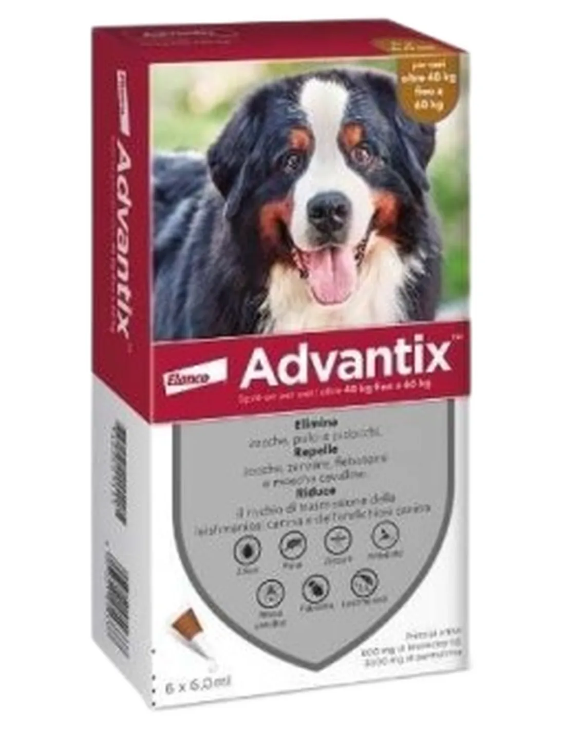 Advantix 40 - 60 kg 6 pipette  