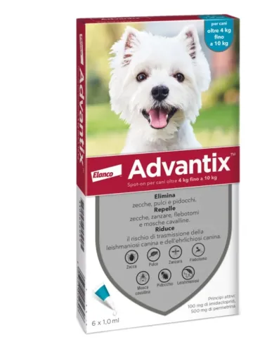 Advantix cani 4 - 10 kg 6 pipette