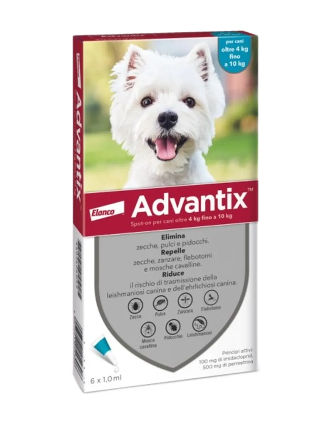 Advantix cani 4 - 10 kg 6 pipette  