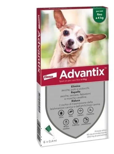 Advantix cani fino a 4 kg 6 pipette
