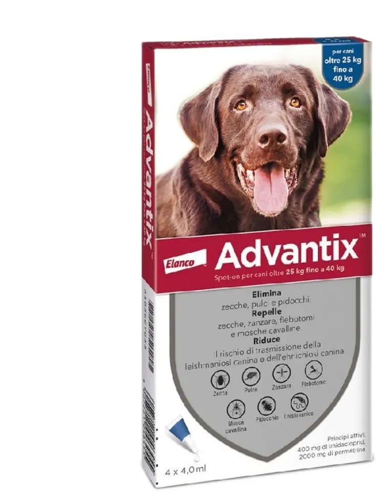 Advantix cani 25 - 40 kg 4 pipette  