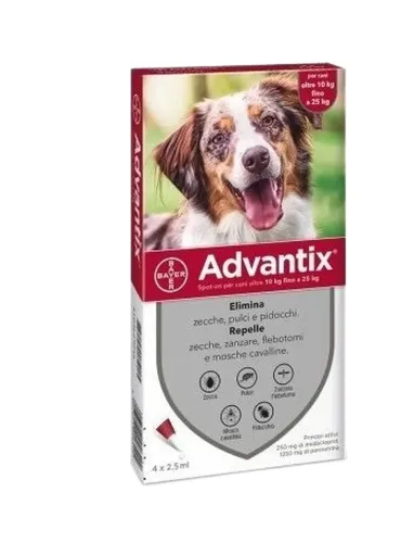 Advantix cani 10 - 25 kg 4 pipette  