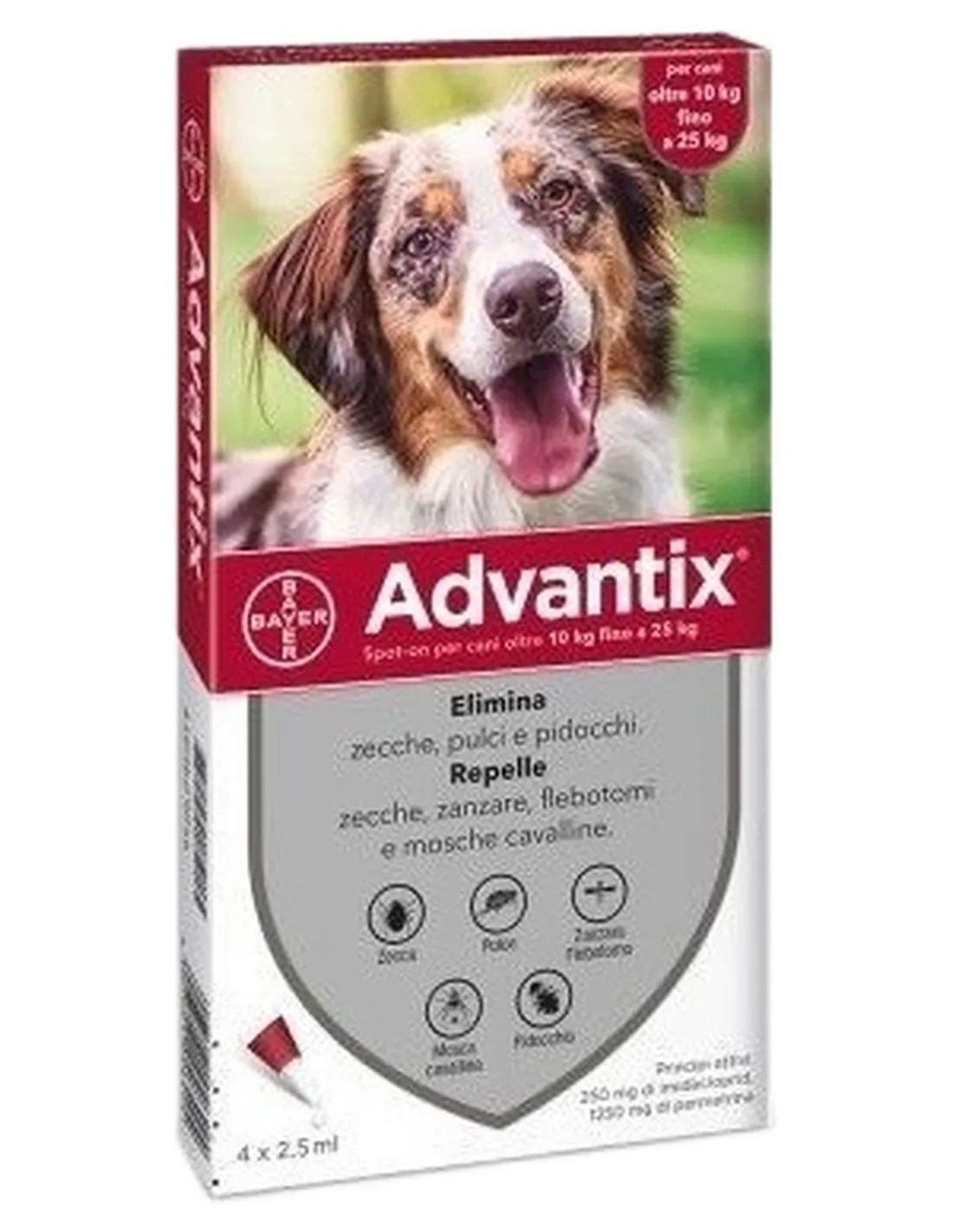 Advantix cani 10 - 25 kg 4 pipette  