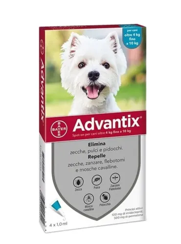 Advantix cani 4 - 10 kg 4 pipette  