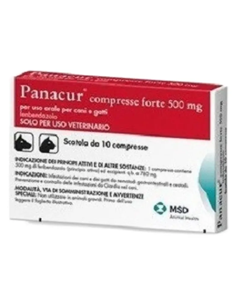 Panacur 500 mg Forte 10 compresse  