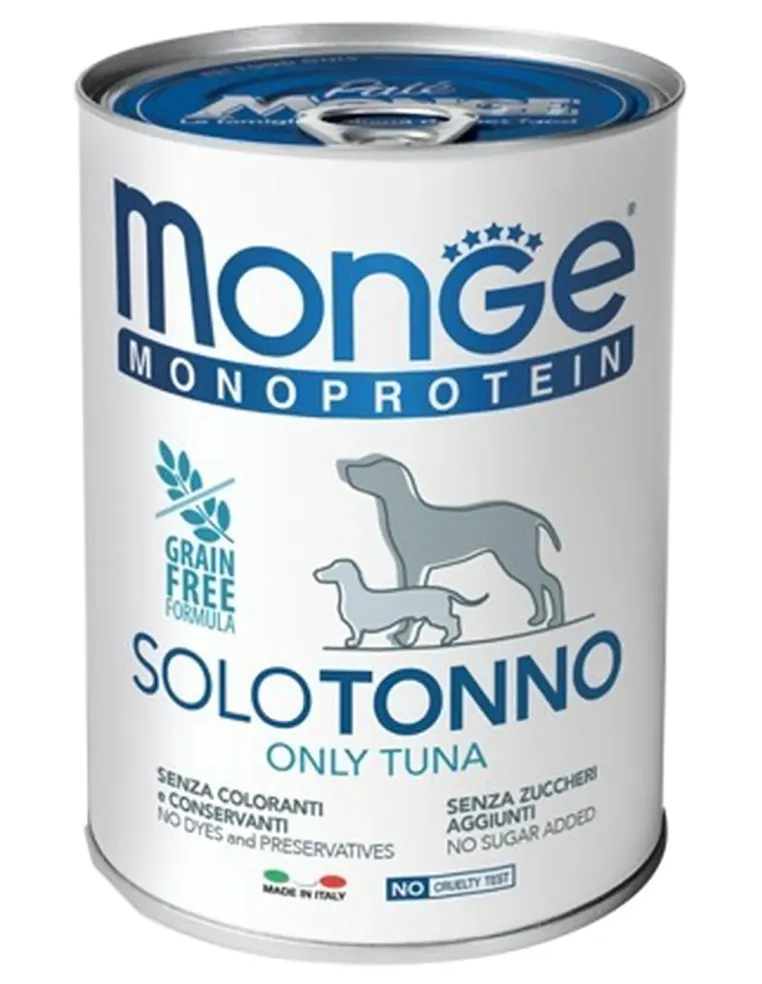 Monge cane monoproteico tonno 400 g  
