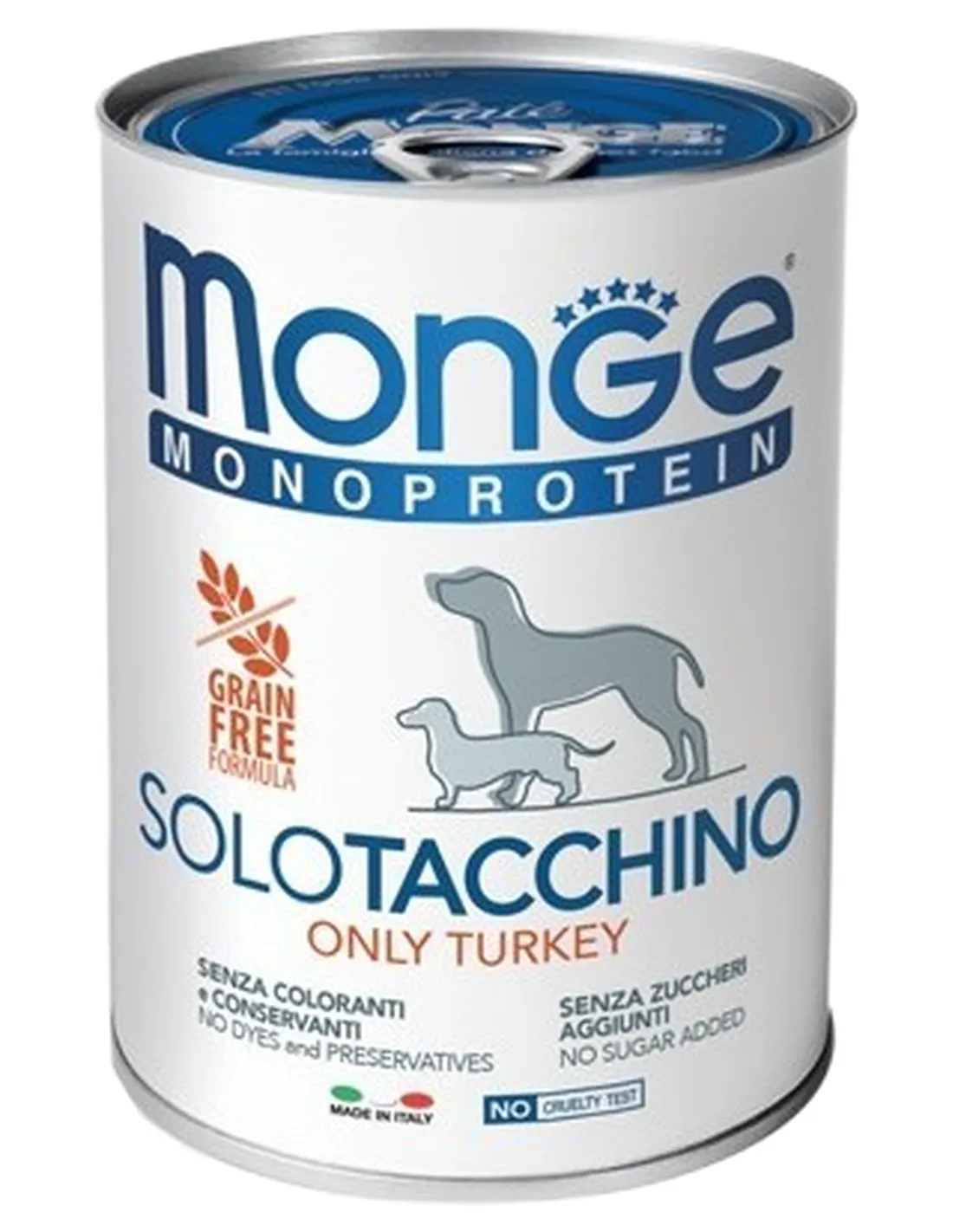 Monge cani monoproteico tacchino 400 g  