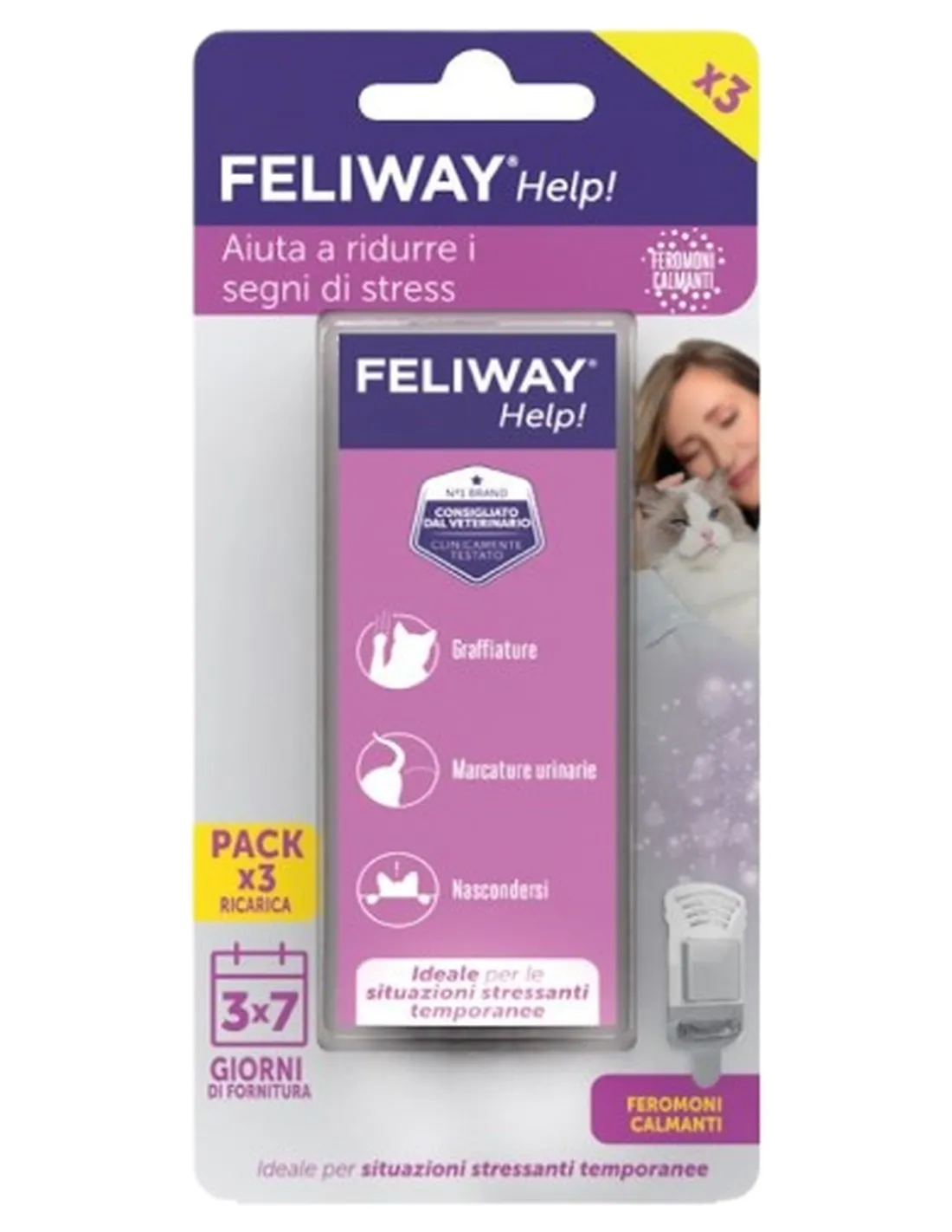 Feliway Help 3 ricariche  