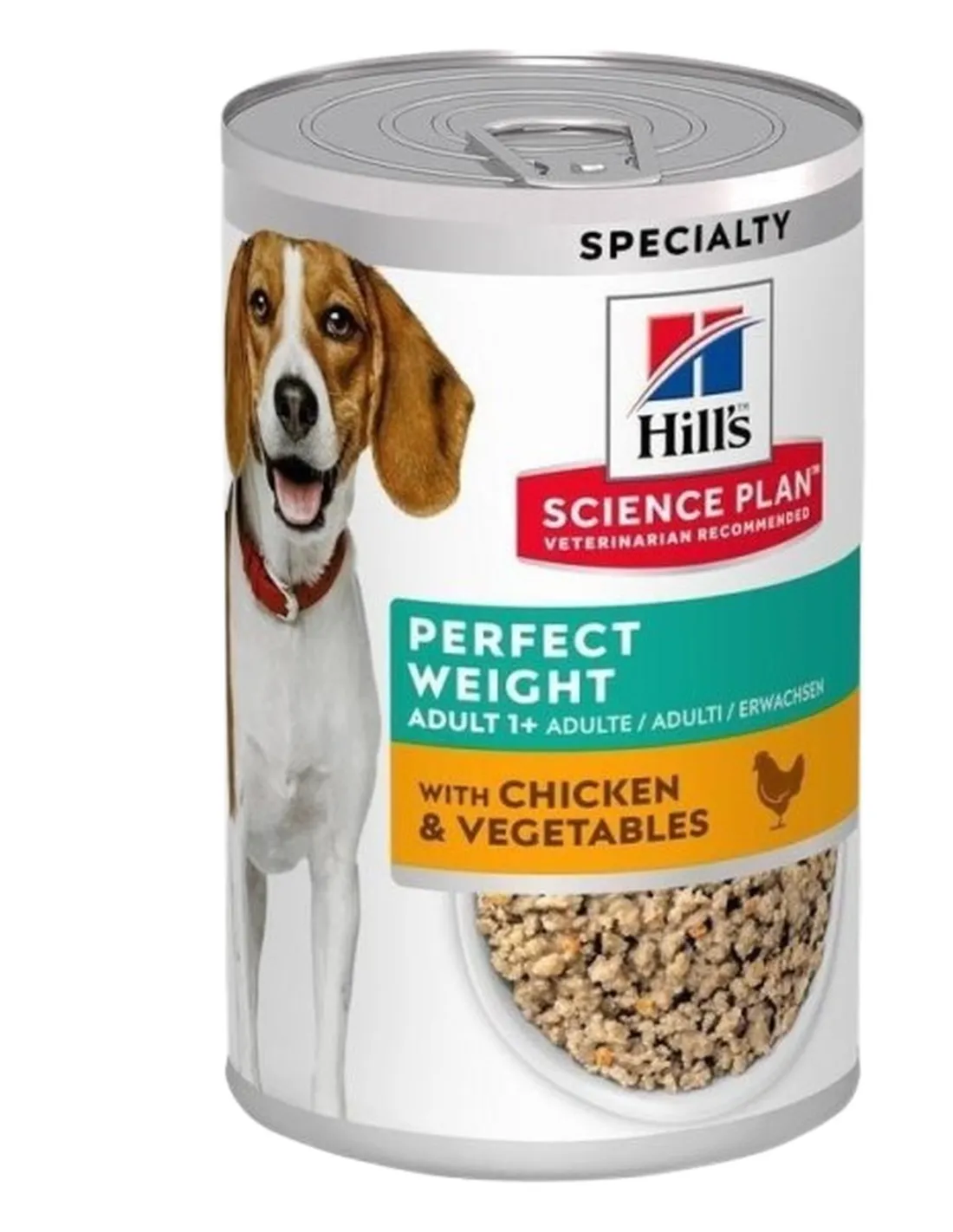 Hill's Science Plan cane Adult Perfect Weight Pollo e Verdure 363 gr   Hill's Science Plan cane Adult Perfect Weight Pollo e Verdure 363 gr