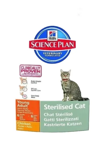 Hill's adult sterilised young pollo cat 1,5 kg  