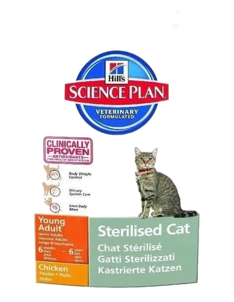 Hill's adult sterilised young pollo cat 1,5 kg  
