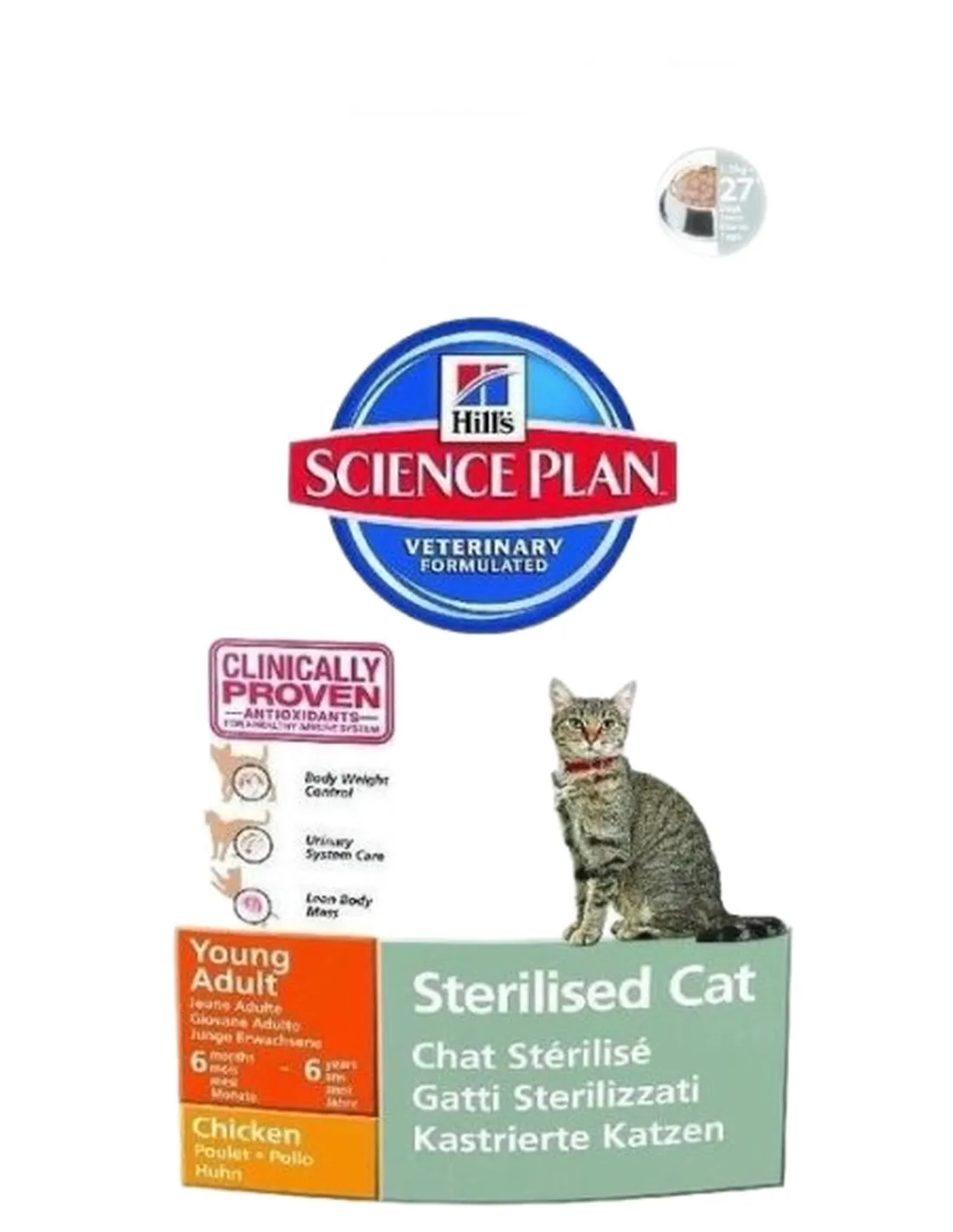 Hill's adult sterilised young pollo cat 1,5 kg  