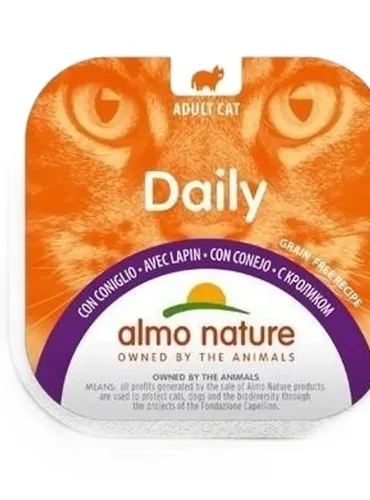 Almo nature daily gatto adult con coniglio 100 gr  