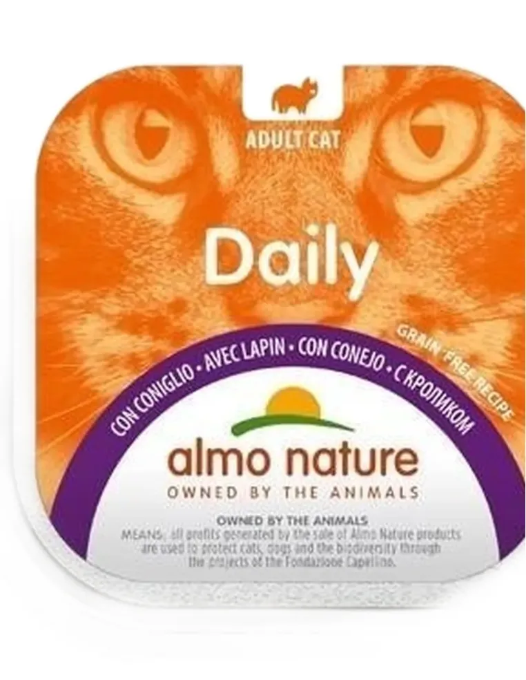 Almo nature daily gatto adult con coniglio 100 gr  