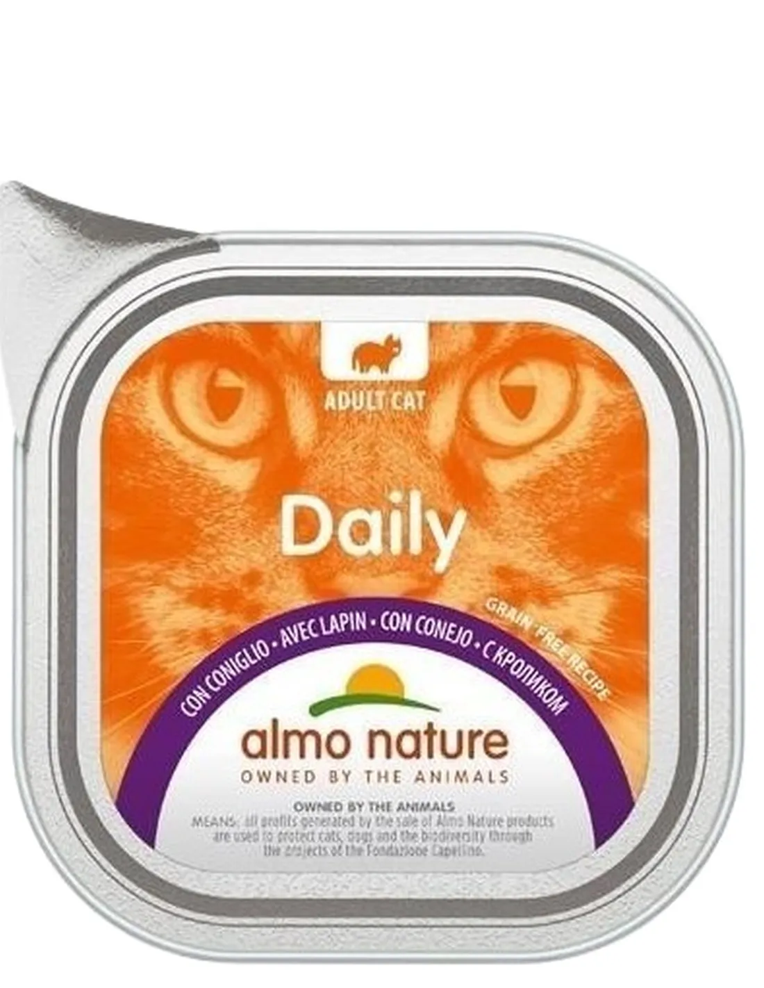 Almo nature daily gatto adult con coniglio 100 gr  