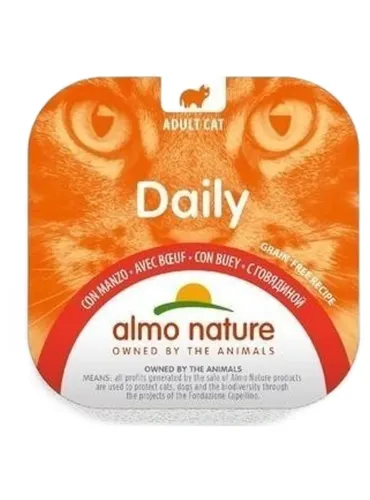 Almo nature daily gatto adult con manzo 100 gr  