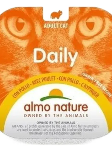 Almo nature daily gatto adult con pollo 100 gr  