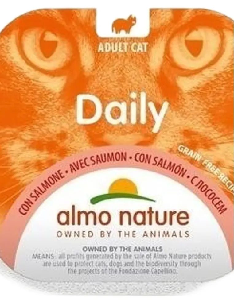 Almo nature daily gatto adult con salmone 100 gr  