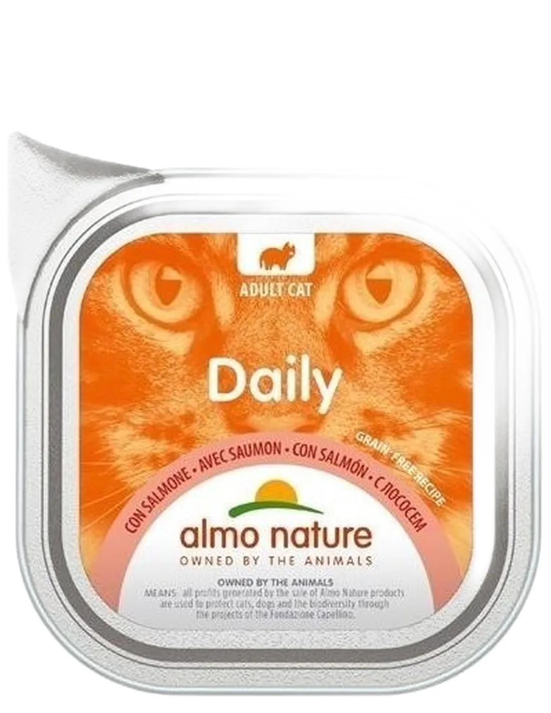 Almo nature daily gatto adult con salmone 100 gr   Almo nature daily gatto adult con salmone 100 gr