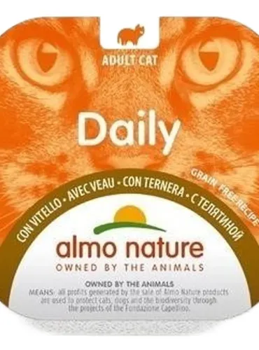 Almo nature daily gatto adult con vitello 100 gr  