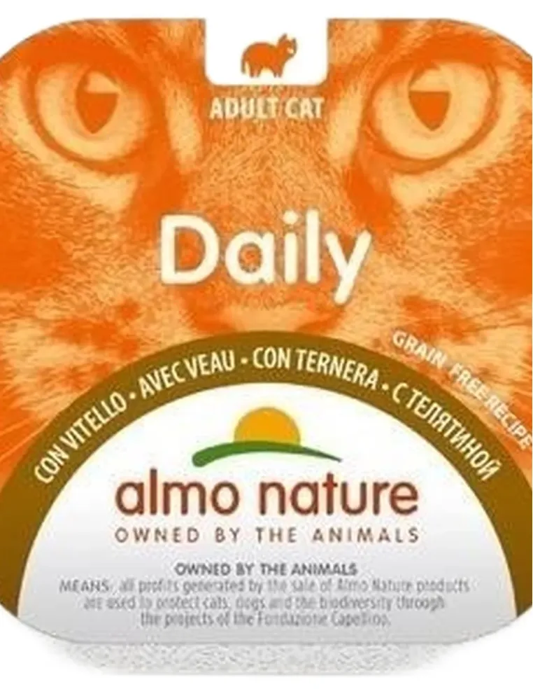 Almo nature daily gatto adult con vitello 100 gr  