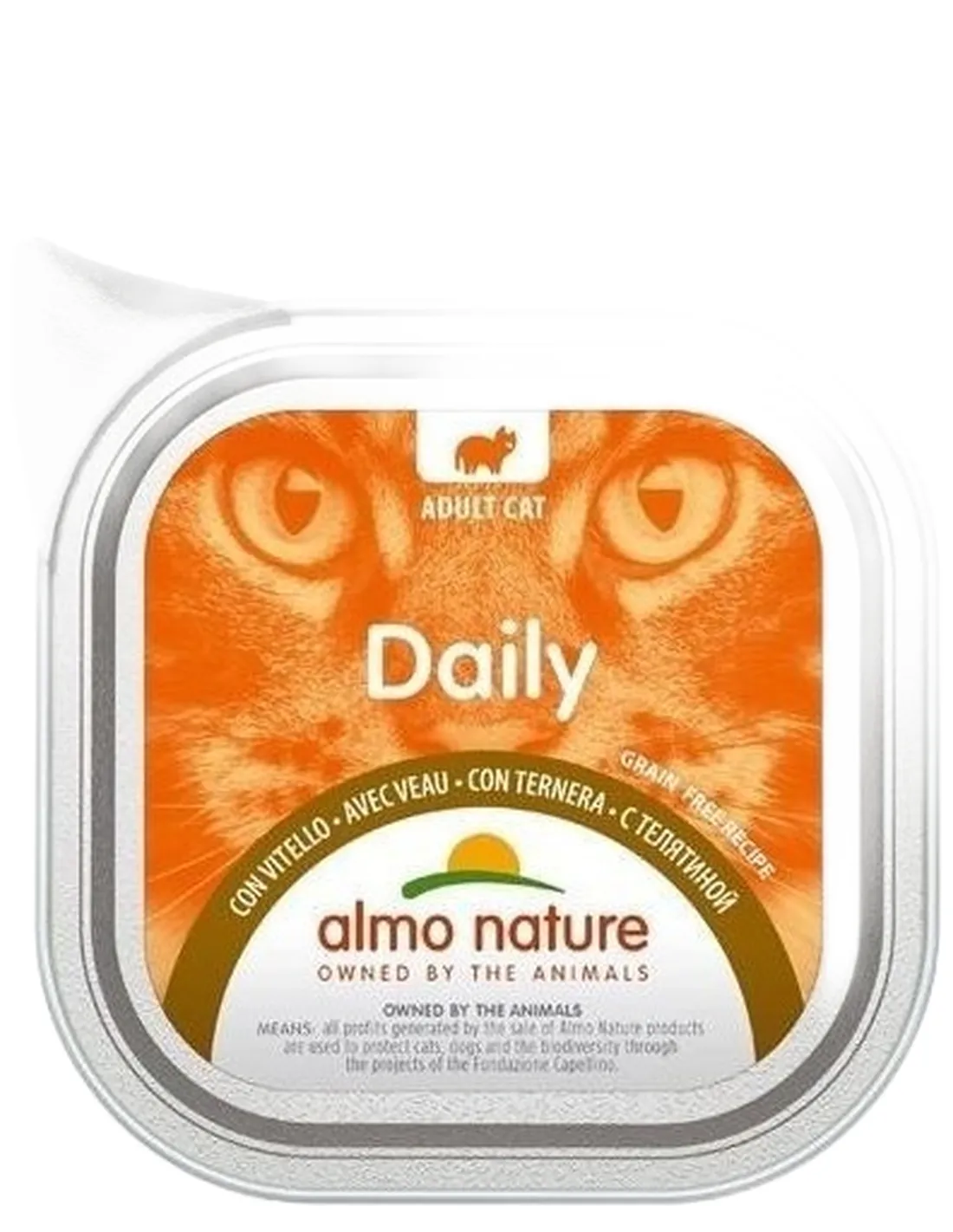 Almo nature daily gatto adult con vitello 100 gr  
