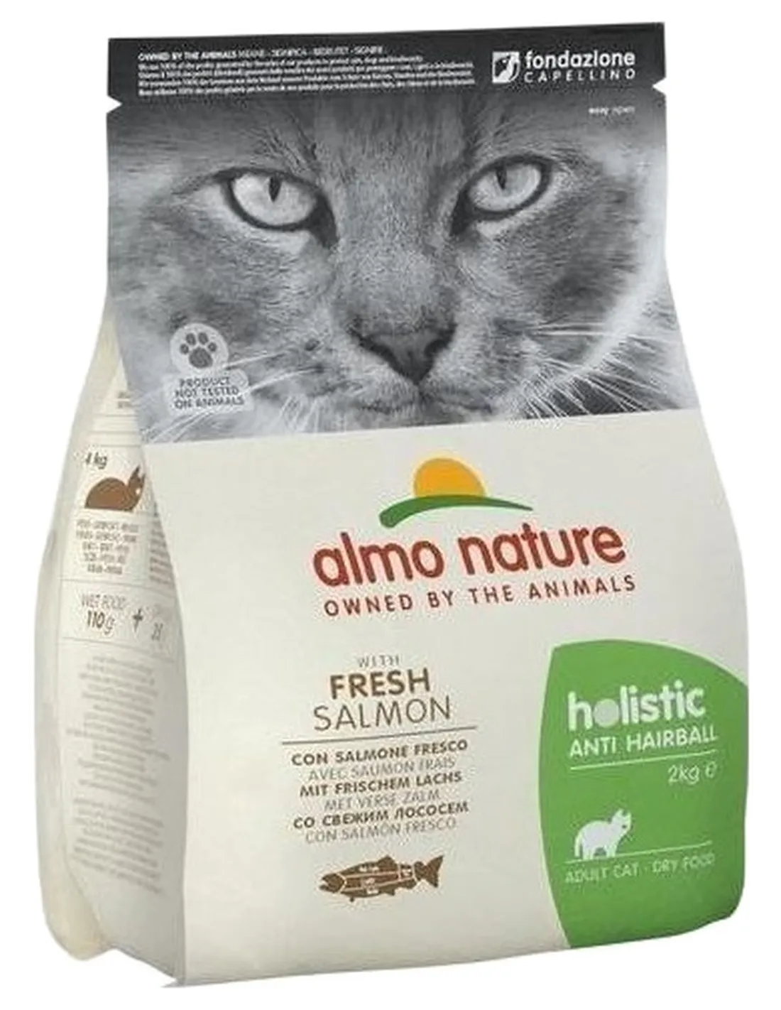 Almo nature holistic gatto adult anti hairball con salmone fresco 2 kg   Almo nature holistic gatto adult anti hairball con salmone fresco 2 kg