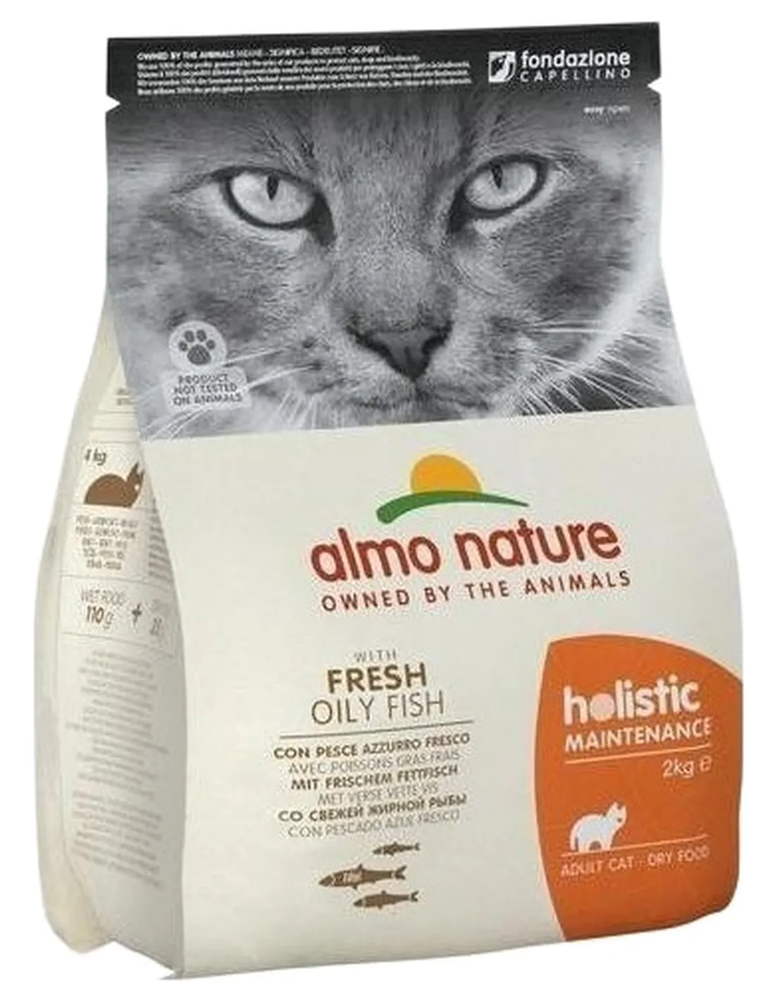 Almo nature holistic gatto adult pesce azzurro e riso 2 kg  