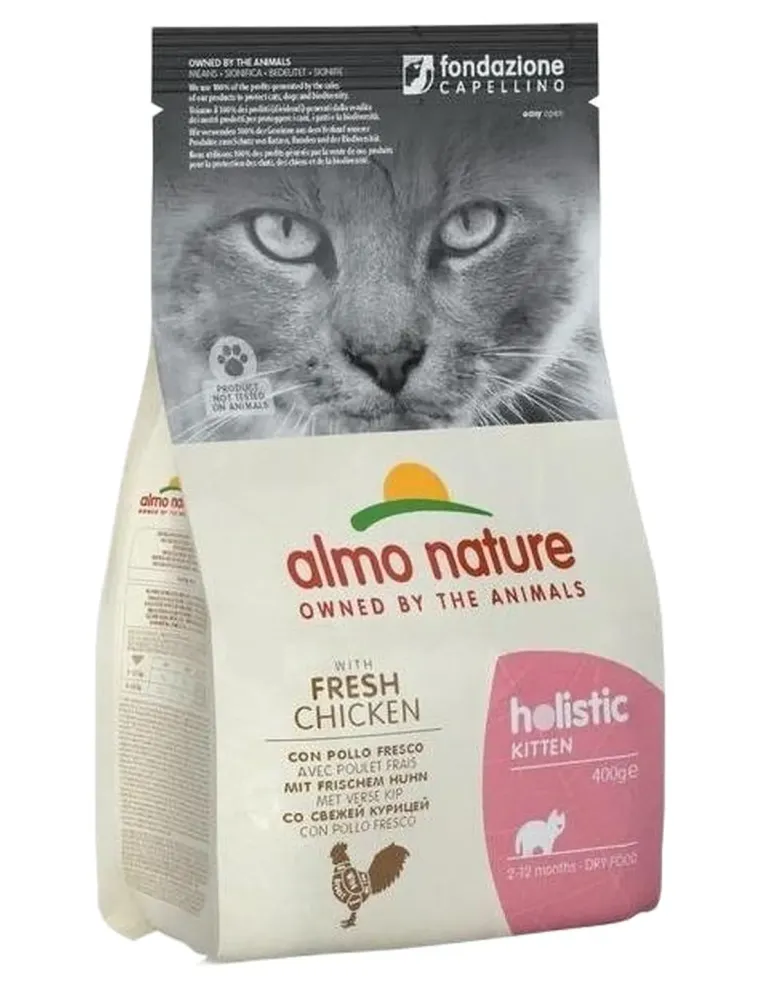 Almo nature holistic kitten con pollo fresco 400 gr  