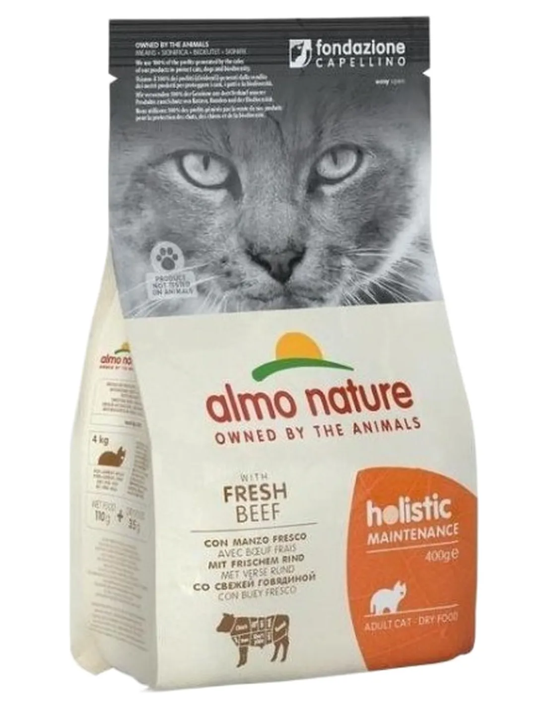 Almo nature holistic gatto adult manzo fresco 400 gr  