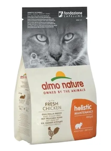 Almo nature holistic gatto adult con pollo fresco 400 gr