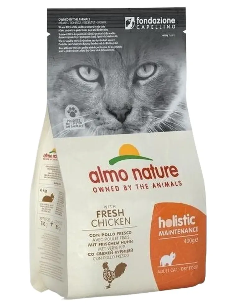 Almo nature holistic gatto adult con pollo fresco 400 gr  