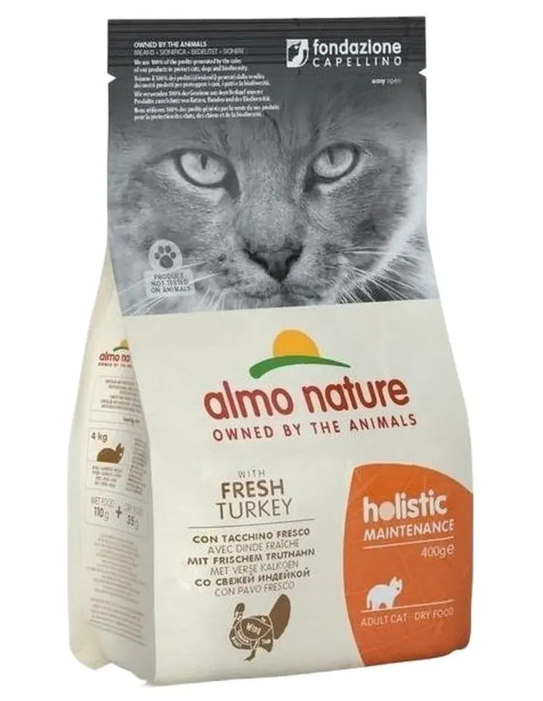 Almo nature holistic gatto adult con tacchino fresco 400 gr  