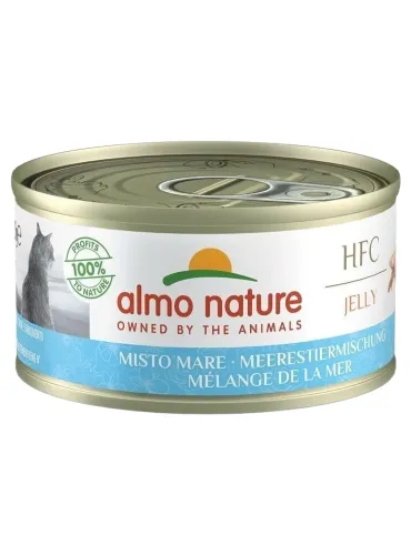 Almo nature hfc jelly gatto adult misto mare 70 gr  