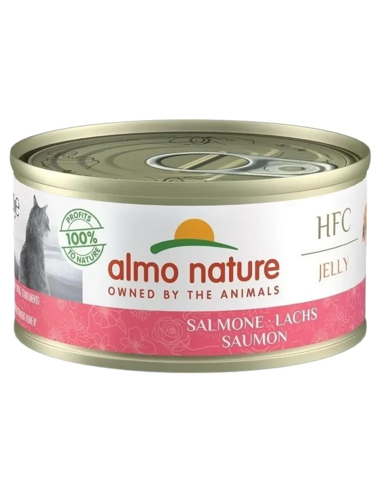 Almo nature hfc jelly gatto adult salmone 70 gr  