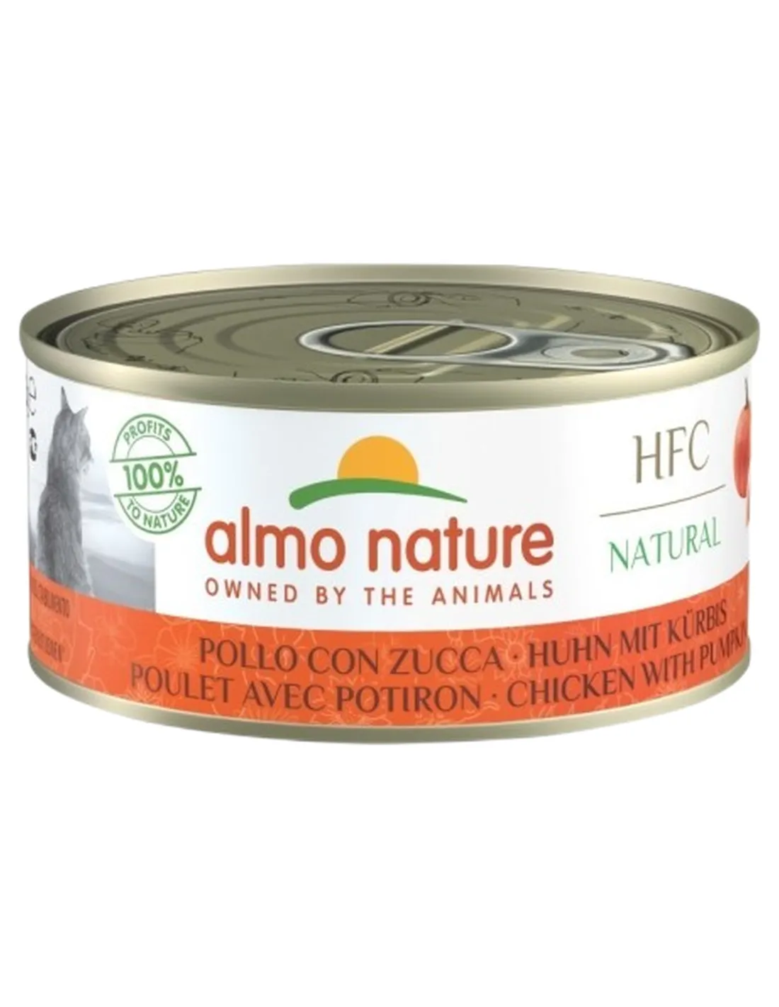 Almo nature HFC natural gatto Adult pollo con zucca 150 gr  