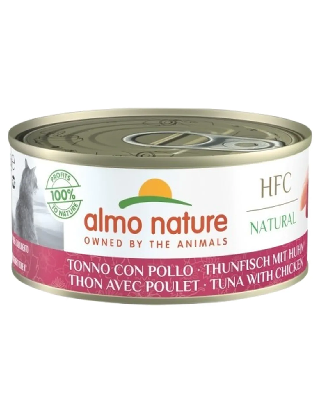 Almo nature HFC natural gatto Adult tonno e pollo 150 gr   Almo nature HFC natural gatto Adult tonno e pollo 150 gr