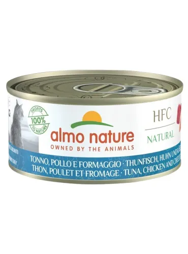 Almo nature HFC natural gatto Adult tonno pollo e formaggio 150 gr