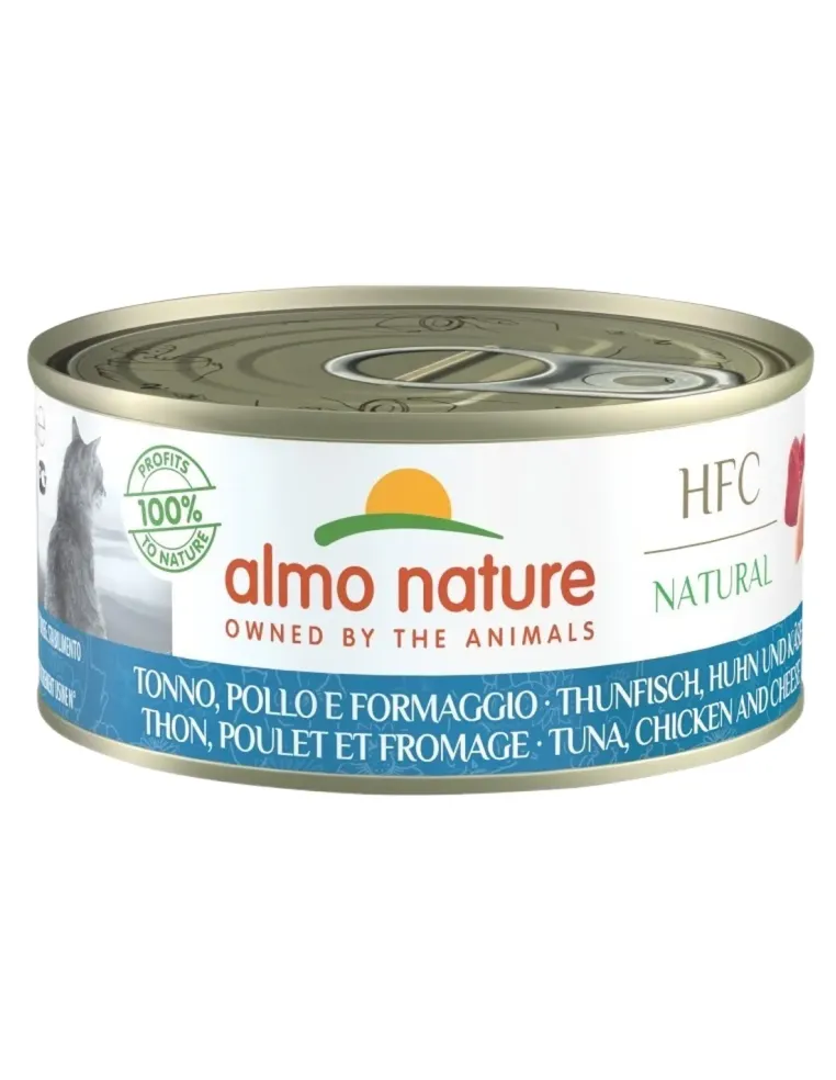 Almo nature HFC natural gatto Adult tonno pollo e formaggio 150 gr  