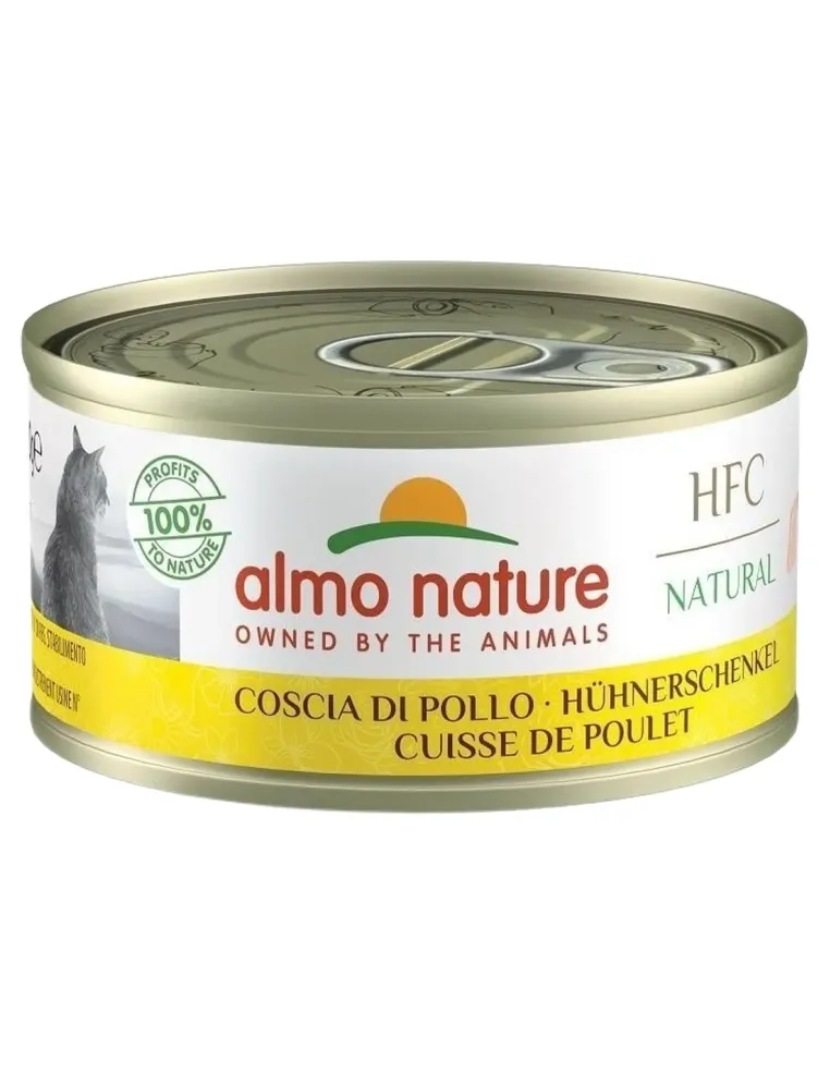 Almo nature hfc natural gatto adult coscia di pollo 70 gr  