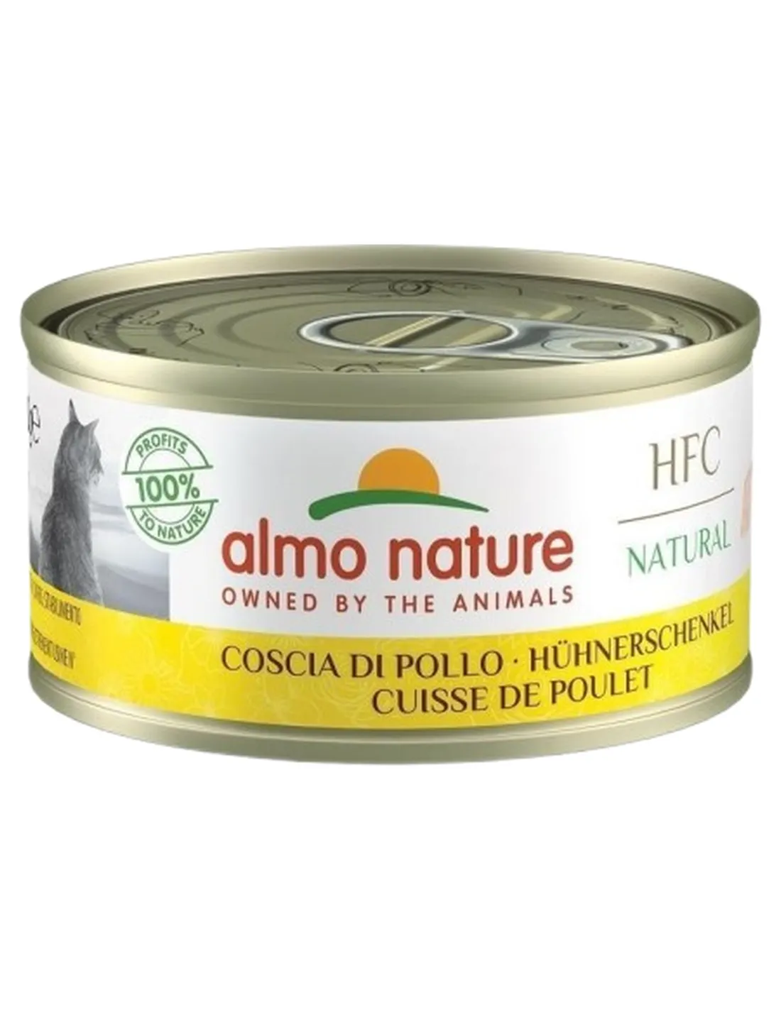 Almo nature hfc natural gatto adult coscia di pollo 70 gr  